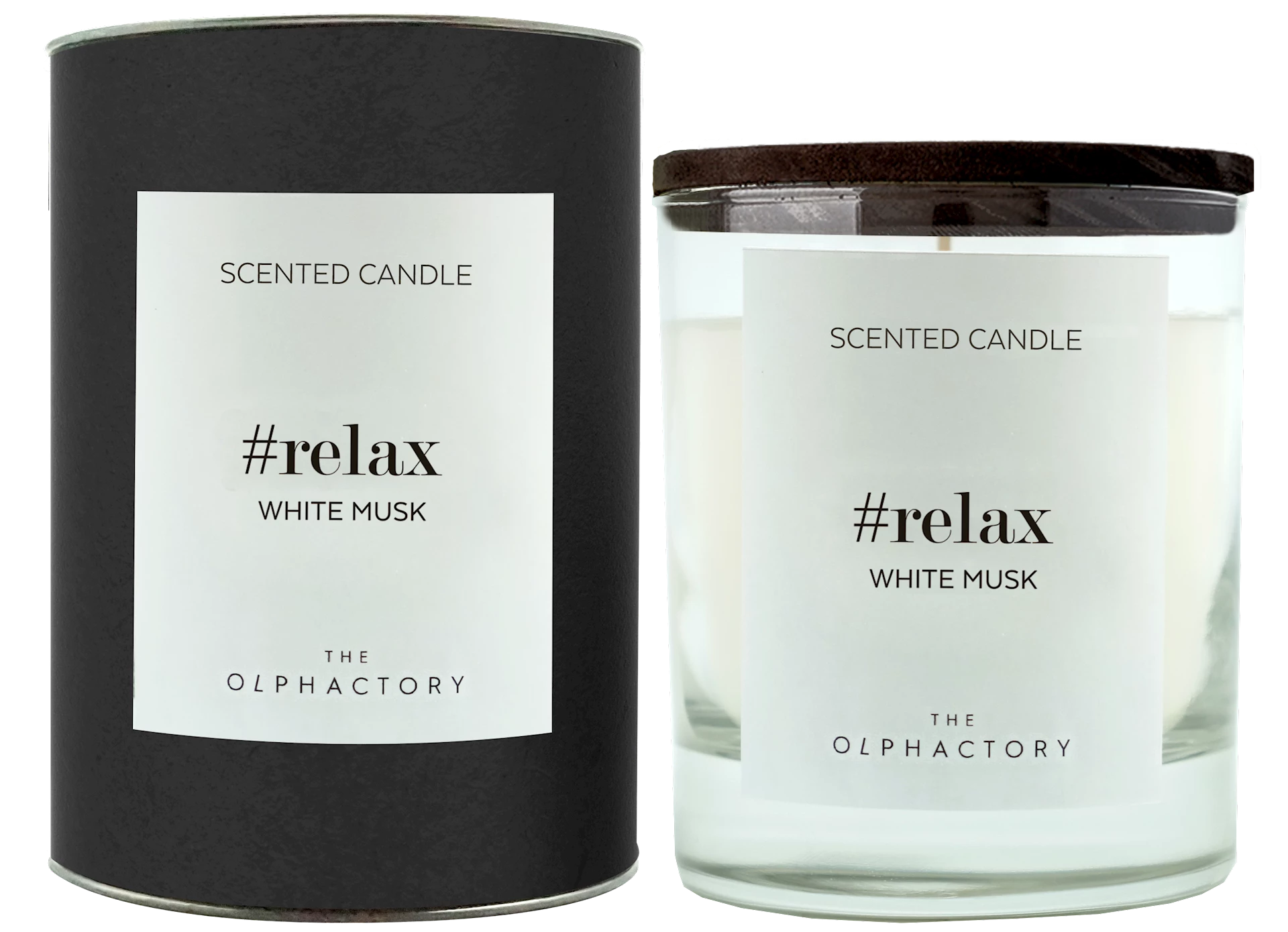 ARTAVV401MBBTO - Duftlys black 200g - Relax/White Musk - 